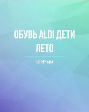 Купить Обувь ALDI дети лето#10 кг, ЛОТ №4454 оптом в Благовещенске и Амурской области