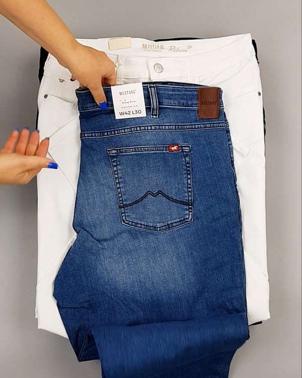 Фотография  186 - Джинсы MUSTANG м/ж#5 кг, ЛОТ №6961 оптом в Благовещенске и Амурской области