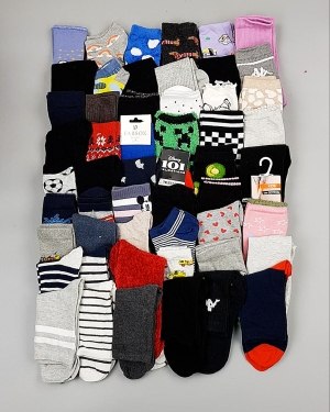 Купить Носки дети СТОК зима#5 кг, ЛОТ №6989 оптом в Благовещенске и Амурской области