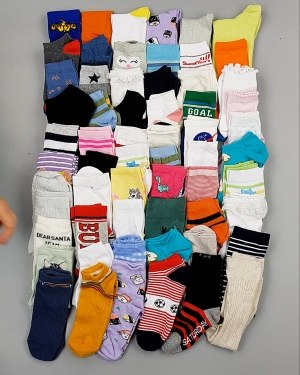 Купить Носки дети СТОК лето#5 кг, ЛОТ №6992 оптом в Благовещенске и Амурской области