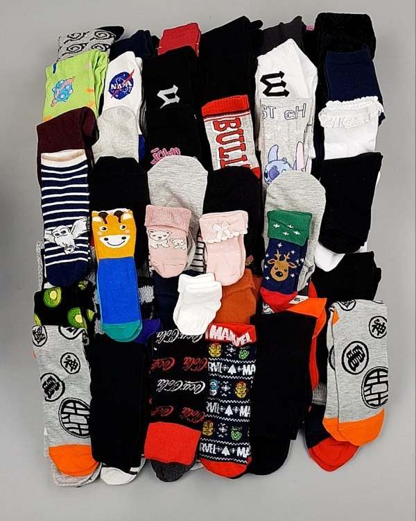 Фотография  406 - Носки дети СТОК зима#5 кг, ЛОТ №6989 оптом в Благовещенске и Амурской области