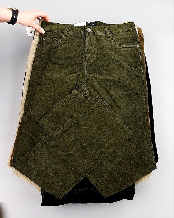 Фотография  762 - Брюки вельветовые м/ж C&A 025#10 кг, ЛОТ №8031 оптом в Благовещенске и Амурской области