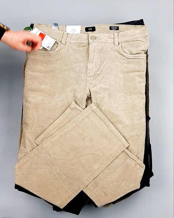 Фотография  502 - Брюки вельветовые м/ж C&A 025#10 кг, ЛОТ №7902 оптом в Благовещенске и Амурской области