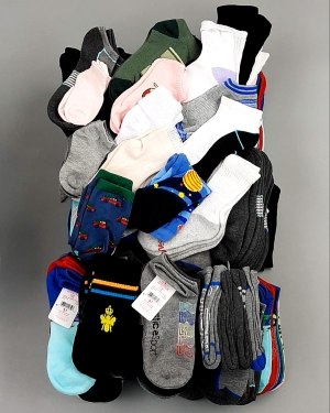 Фотография  340 - Носки дети лето CAN 084#5 кг, ЛОТ №8000 оптом в Благовещенске и Амурской области