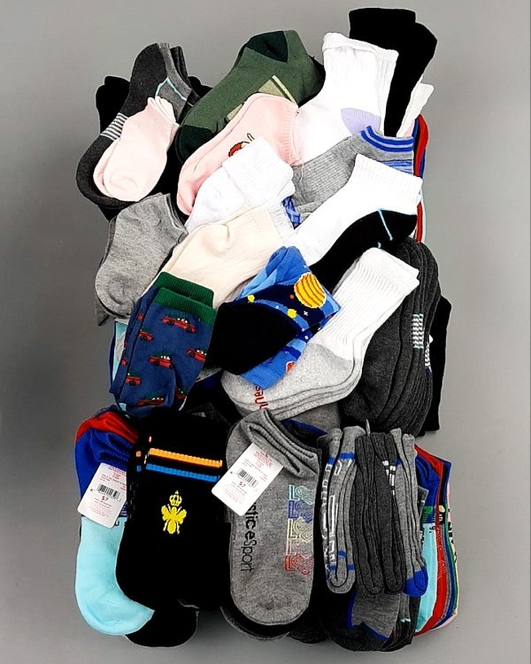 Фотография  712 - Носки дети лето CAN 084#5 кг, ЛОТ №8000 оптом в Благовещенске и Амурской области