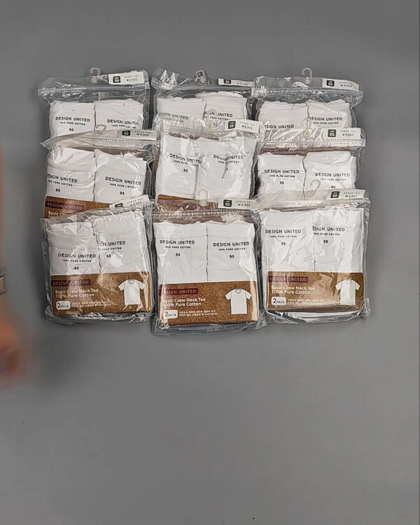 Фотография  707 - Футболка белая муж Корея 085#5 кг оптом в Благовещенске и Амурской области