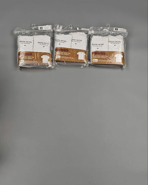 Фотография  925 - Футболка белая муж Корея 085#5 кг оптом в Благовещенске и Амурской области